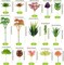 22PCS Colorful Artificial Succulent Plants for Small Potted Plants, Mini Fake Succulents for DIY Crafts, Home Garden, Office, Party & Table Decorations (No Pots)